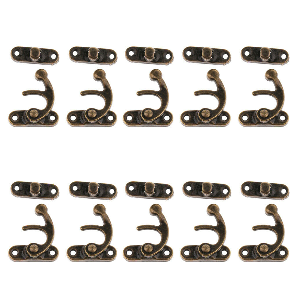 10 Pieces Crate Lock Bird Nest Box Lock, Random Color