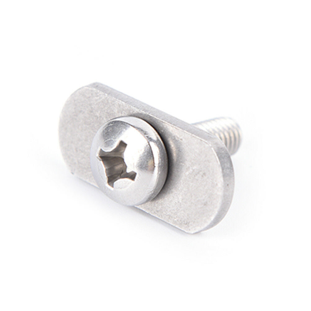 4 Sets Durable Stainless Steel Screws & Nuts Hardware for Kayak Track/ Raill Qx