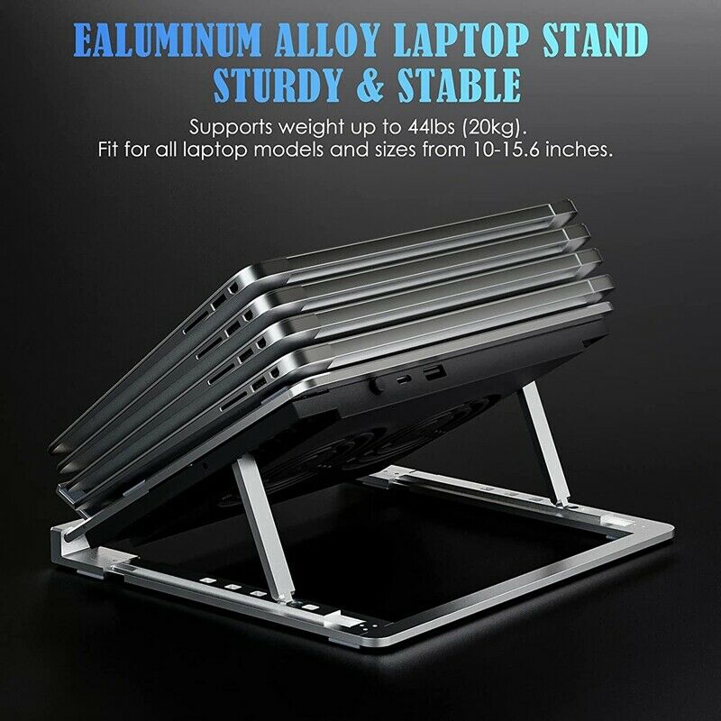 Laptop Stand, Aluminium Laptop Cooler Stand, ebook Laptop Holder, 12 - 15.6 InX8