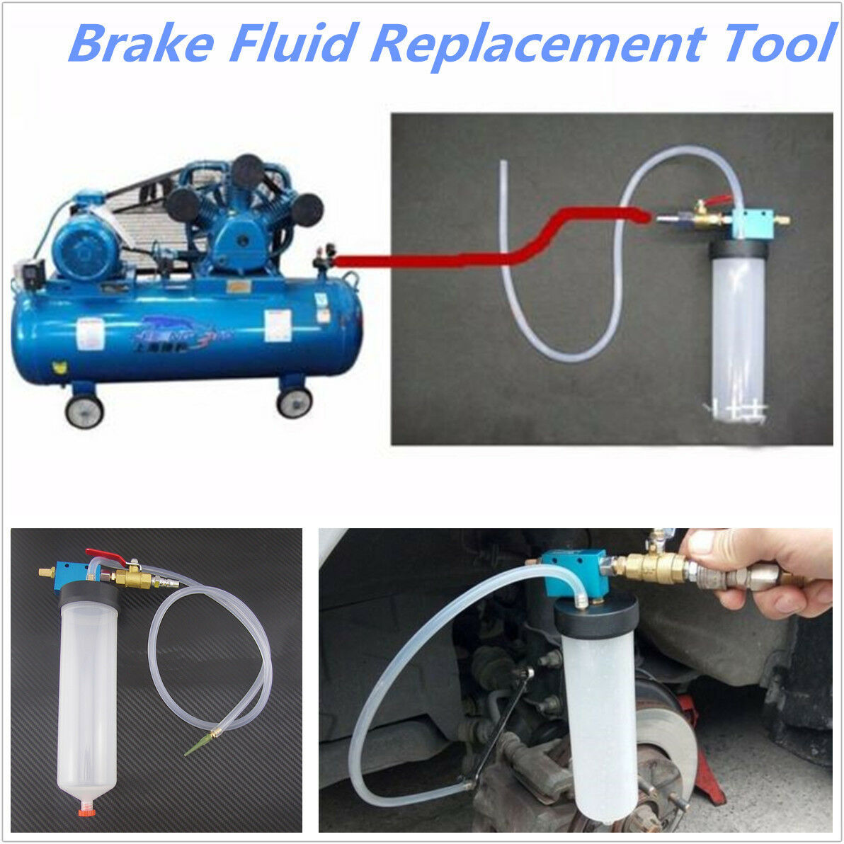 Auto Car Brake System Fluid Bleeder Kit Hydraulic Clutch Oil Quick Exchange Tool