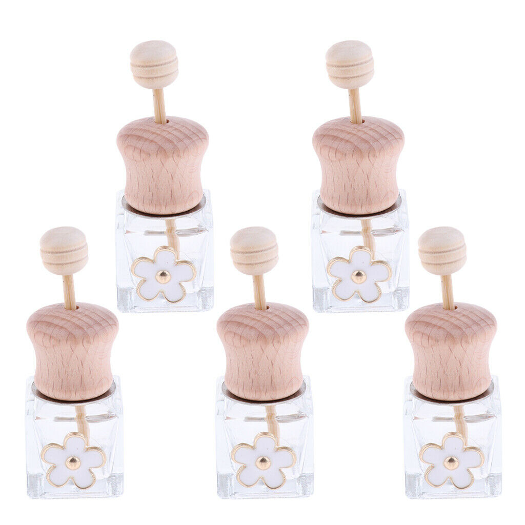 10 Pieces Refillable Car Decor Perfume Bottle Decorative Ornament 8ml 6ml