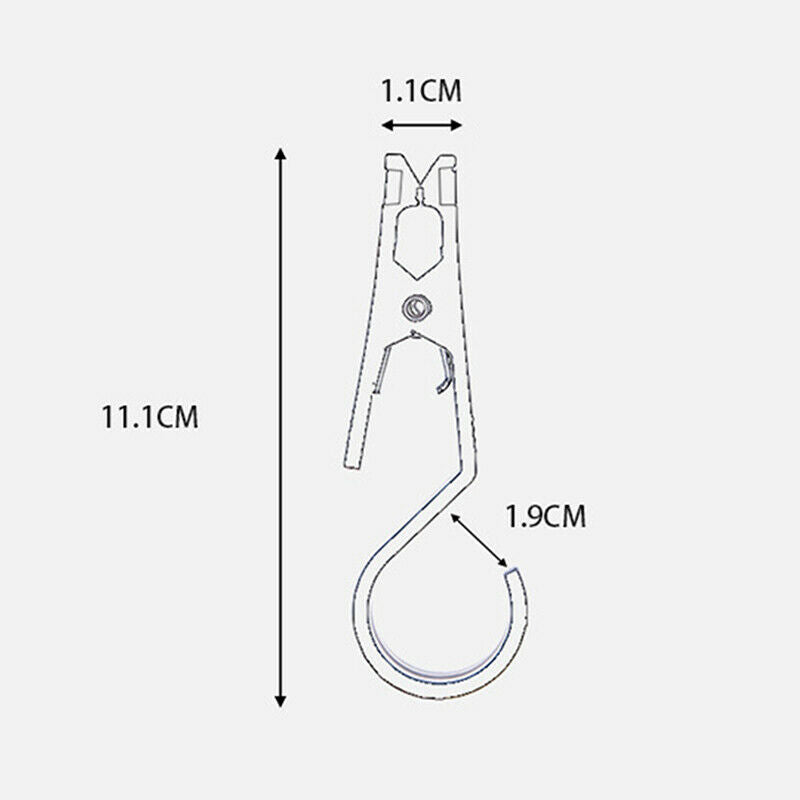 4 Pcs/set Outdoor Tent Canopy Cloth Clip Tent Pegs Camping AccessoriesFCA