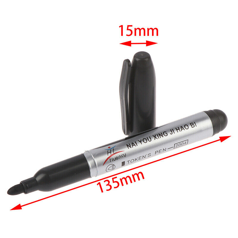 4x Garden marker Pen Waterproof Black Ink Token Pen Garden Plant Labeling Ga IA