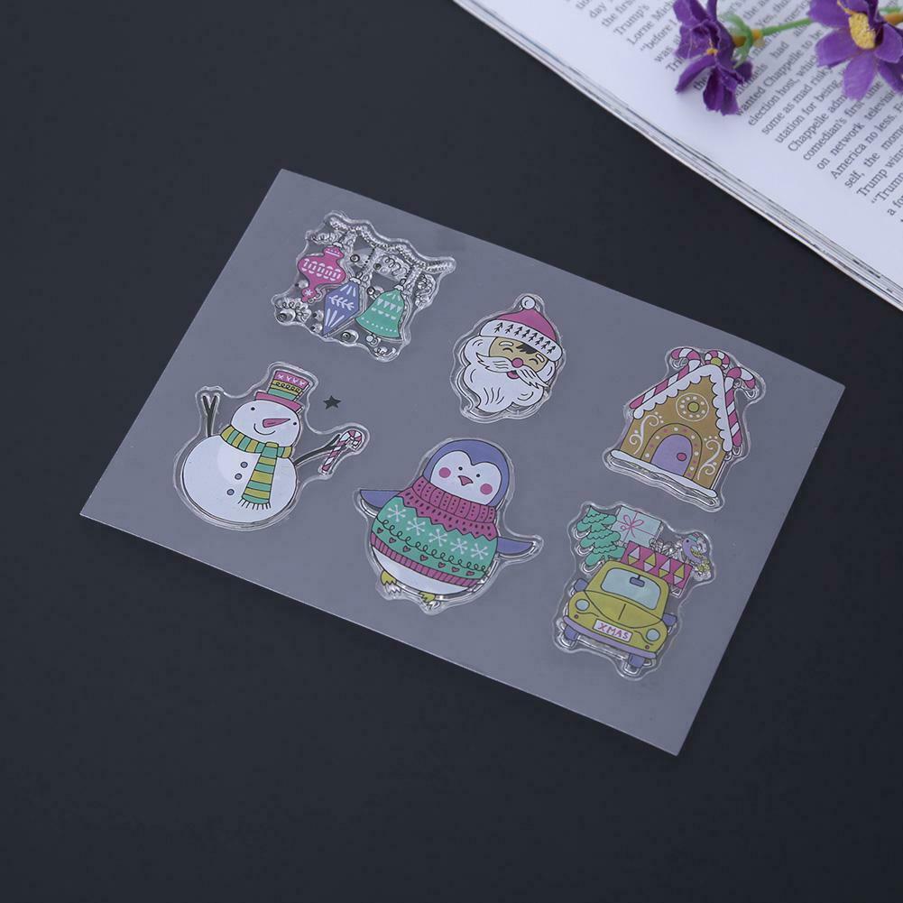 Silicone Stamp+Metal Cutting Dies Stencil Frame Scrapbook Christmas Xmas @