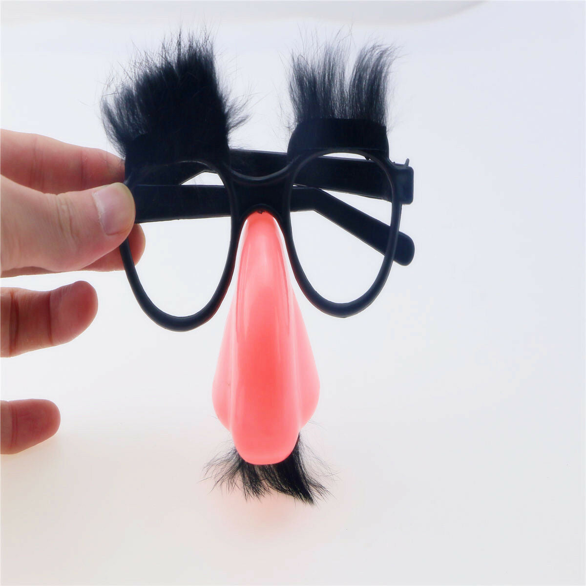 Fuzzy Puss Groucho Marx Beagle Glasses Nose Mustache Hair Funny Disguise Novelty