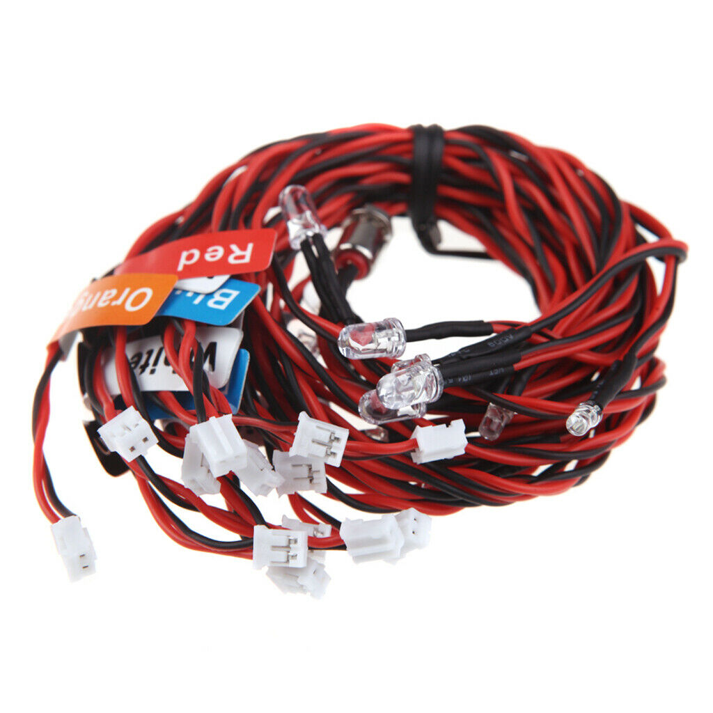12 LED 4 Colors Lighting Kit for RC Cars Trucks 1/10th Scale   Parts