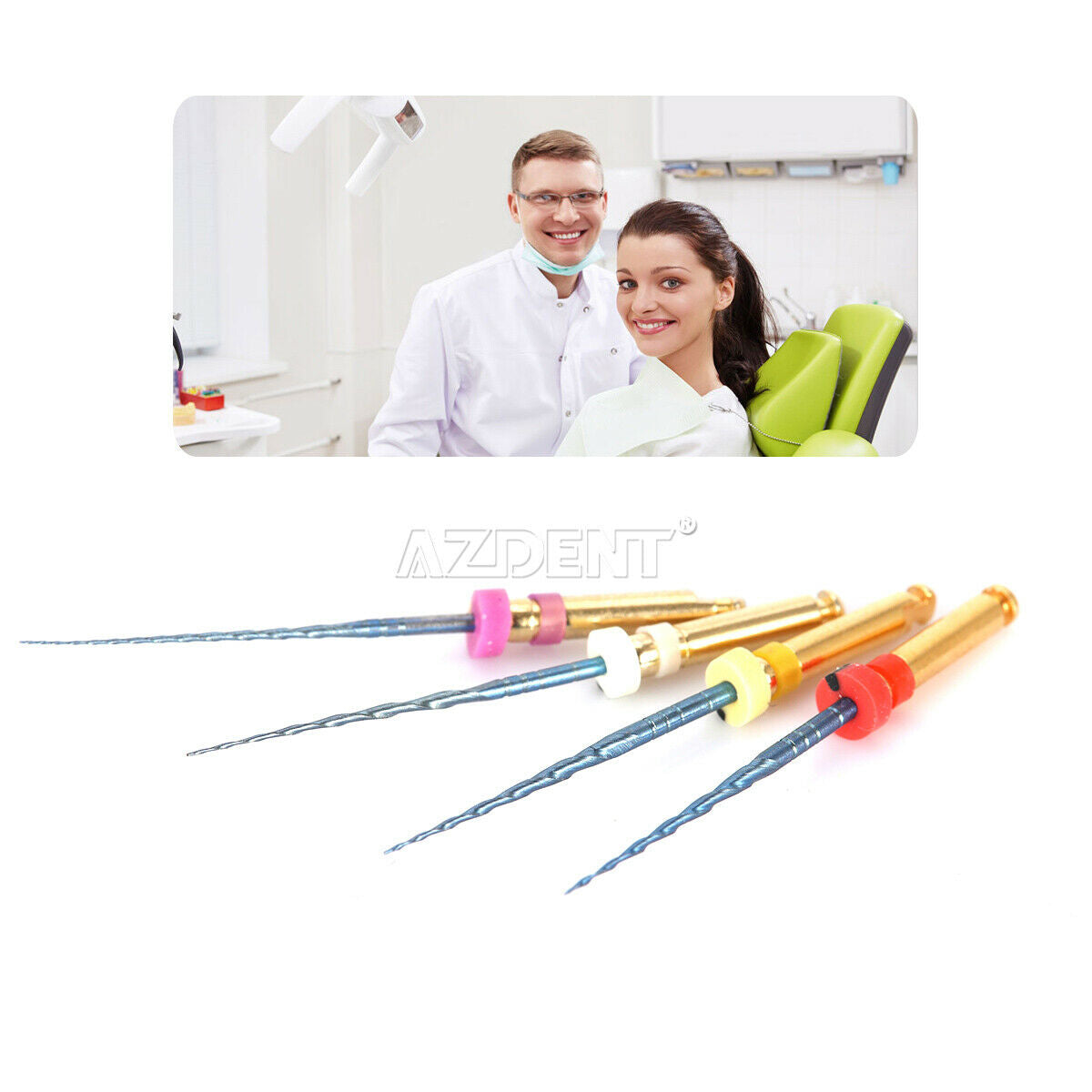 10 X Dental  Endo Engine NiTi Rotary Files Root Canal Preparations 25mm 10-25#