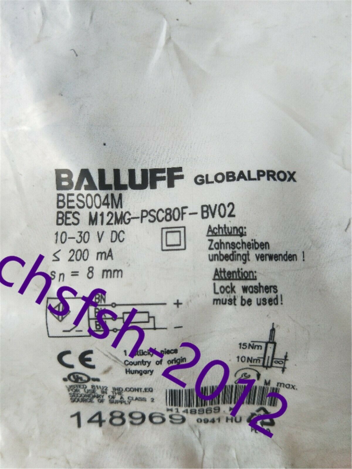 1 pcs New IN Box Balluff BES M12MG-PSC80F-BV02 BES004M Proximity switch