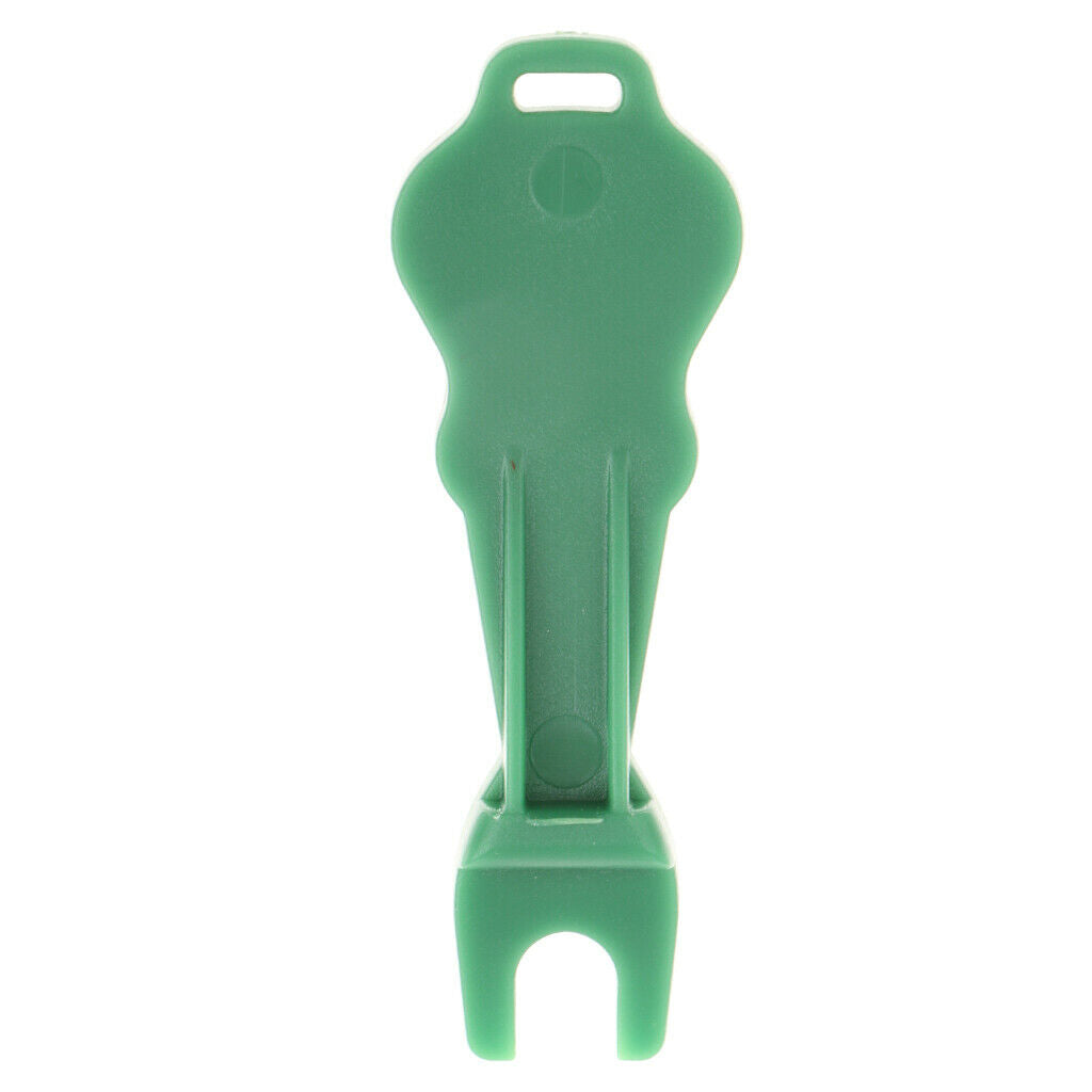 Mini Guitar-shaped Bridge Pin Puller Peg Remover w Keychain for Guitar Green