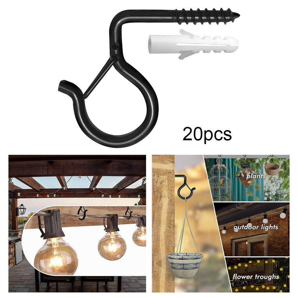 20 Pieces Q Hanger Hooks Christmas Light Hooks for String Light Hooks Decor