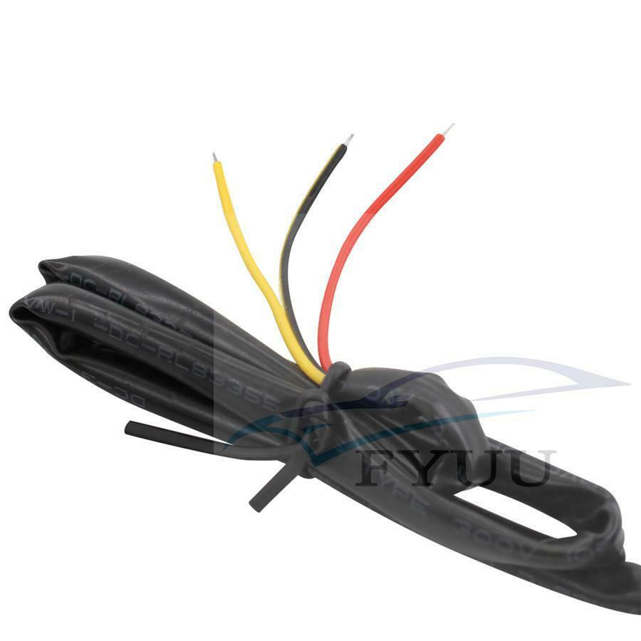 2X Motorcycle Amber LED Mini Turn Signal Indicator Running Light Lamp Full BLACK