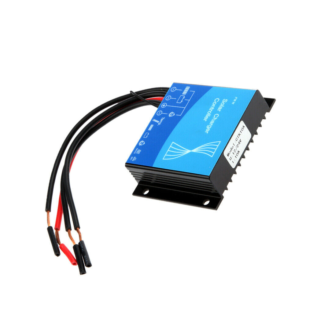 12V 24V 10A Waterproof Auto Solar Panel Battery Regulator Charger Controller