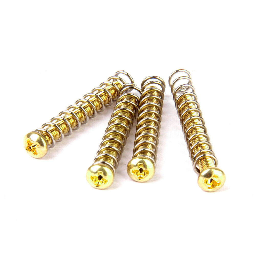 4 Humbucker Pickup Mounting Screws Springs 3mm For  SG ES Guitar