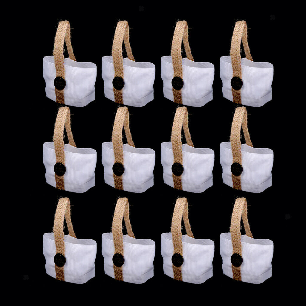 12pcs Fashion Love Decor Small Sweets Candy Bags with Handle Wedding Favor