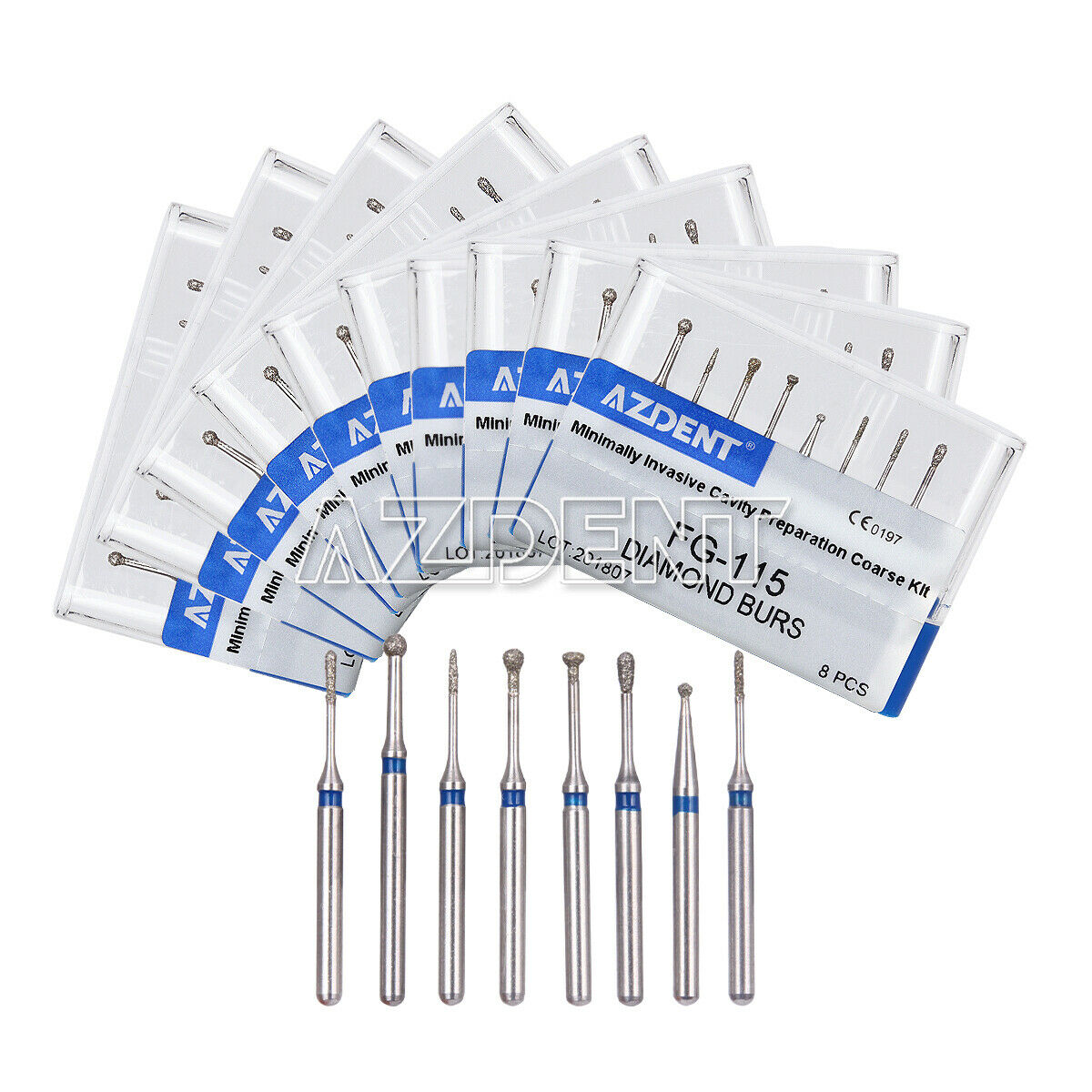 50X Dental FG-115 Diamond Burs Minimally Invasive Cavity Preparation AZDENT