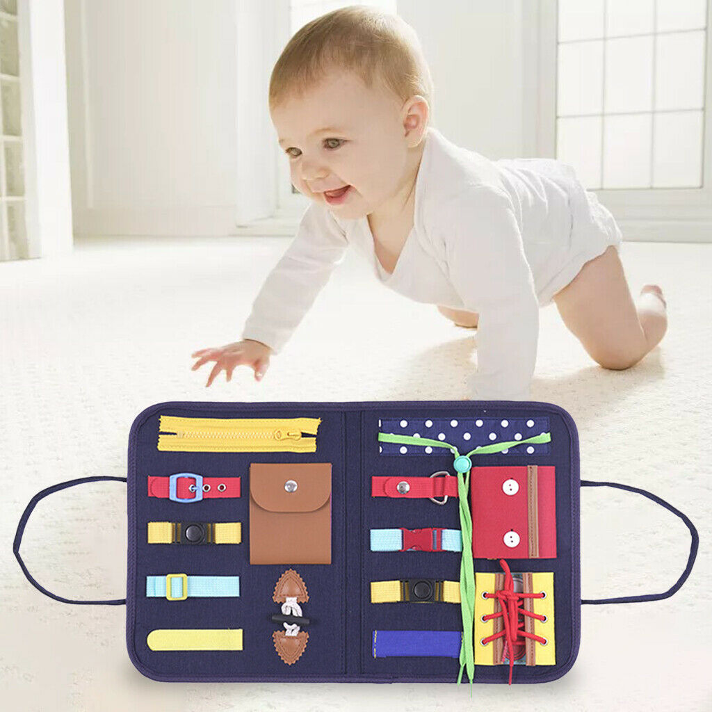 Felt Busy Board, Montessori Sensory Board, Toddlers Develops Basic and Motor