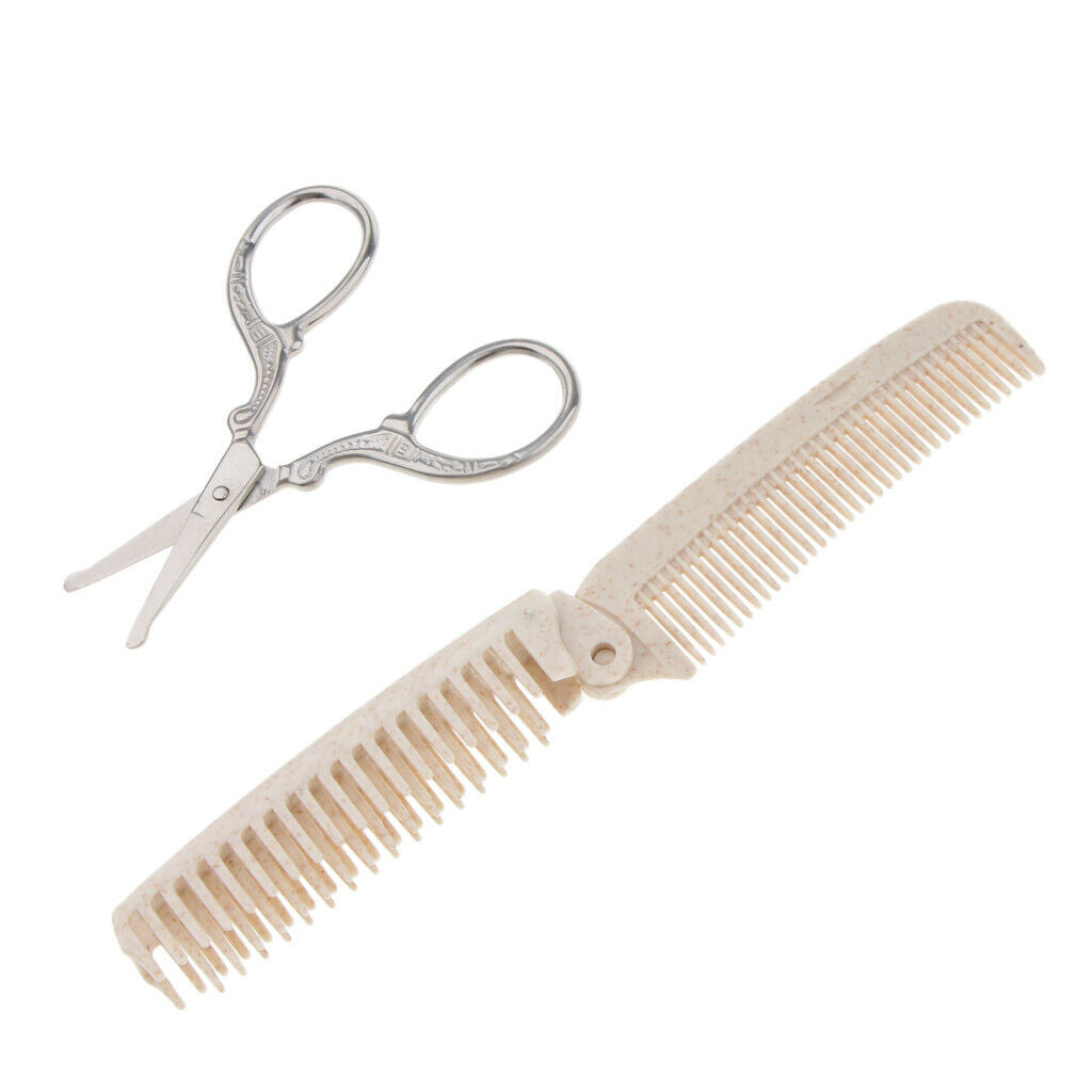 2pcs/set Professional Hair Styling Hair Comb Hair Cutting Scissors Tools Kit #5