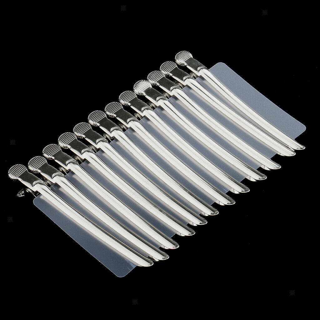 24 Pieces Hairdressing Sectioning Clamp Salon Hair Styling Clip Grip 2 Sizes