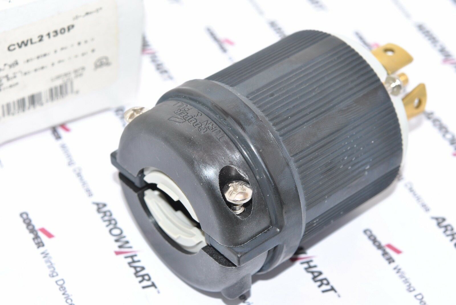 1pcs - COOPER CWL2130P NEMA L21-30P 30A 120V/208V 4P5W Locking Plug