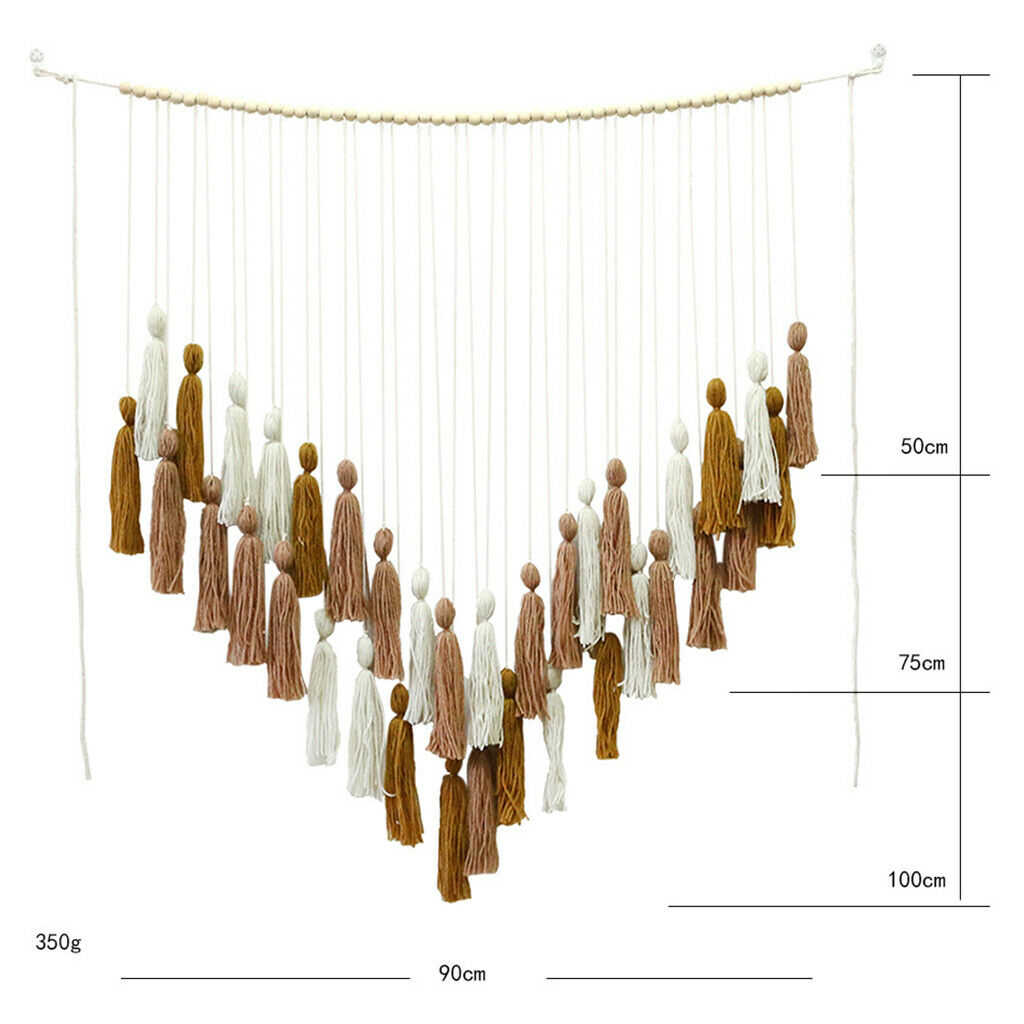 35inchx40inch Cotton Tassel Tapestry Fringe Wall Hanging Art Dorm Decor