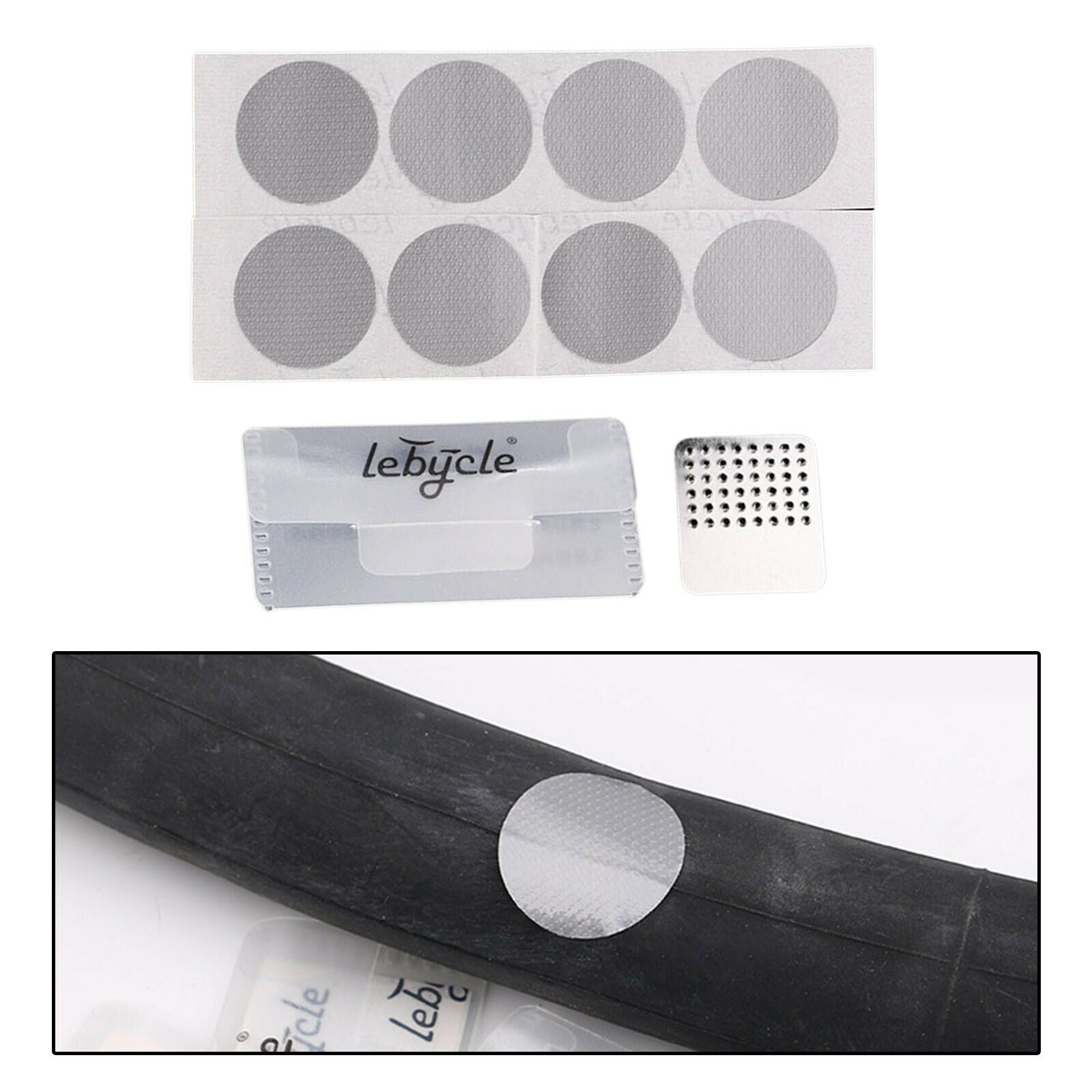 Glueless Bike Tire Patch Puncture Repair Kit Maintenance Set for MTB Bicycle