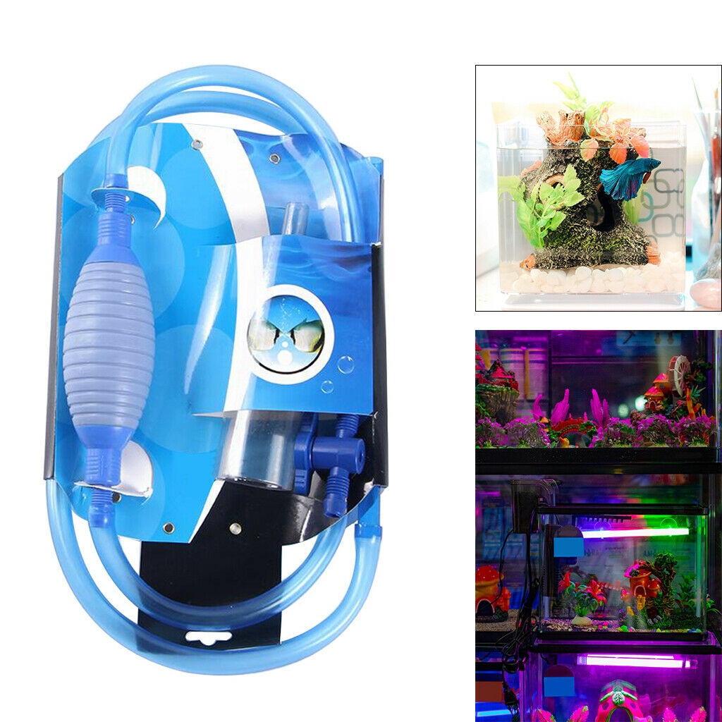 Durable Fish Tank Cleaner Easy to Use with Soft Hose Adjustable Outlet Valve