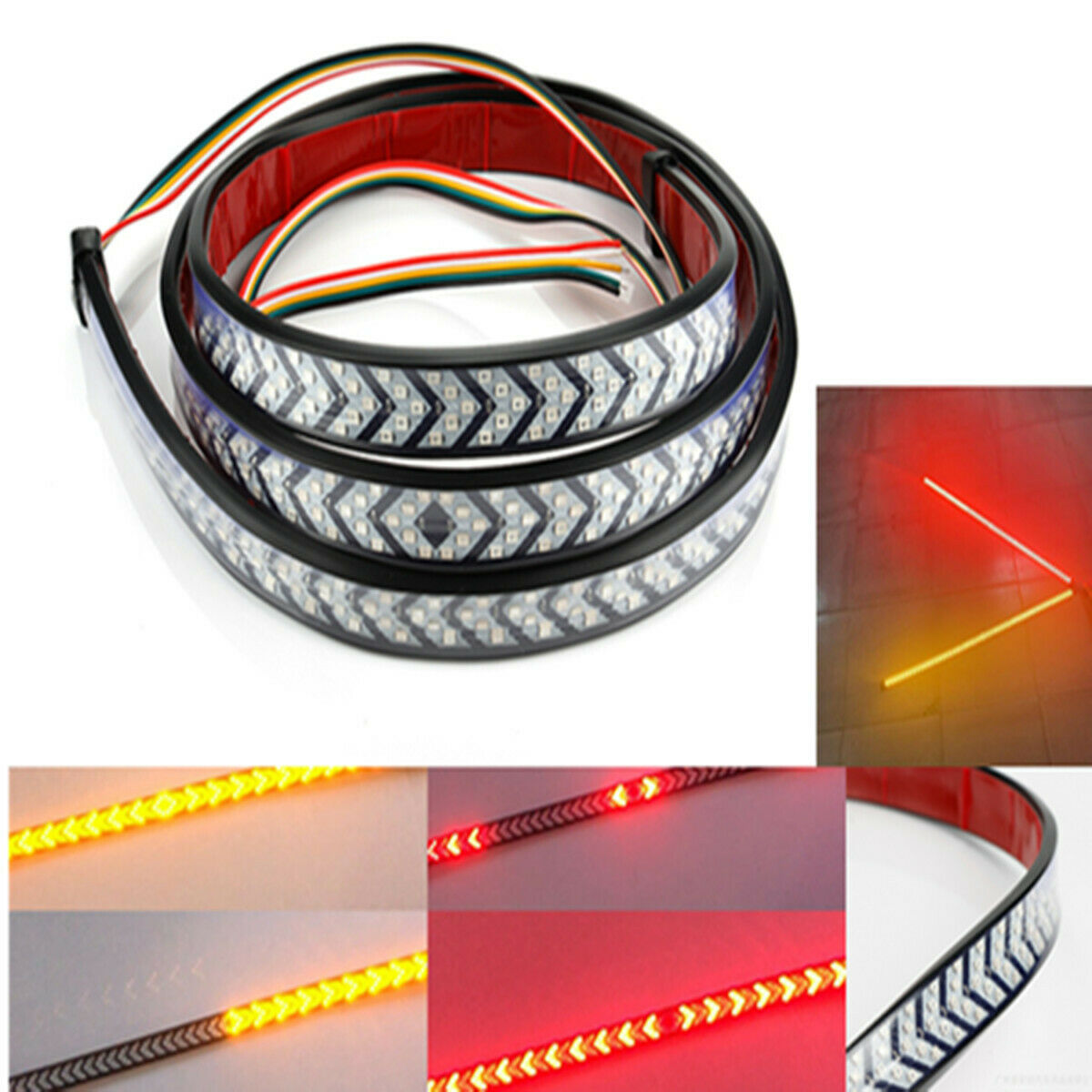 Truck Tailgate Strip Light Bar W/Scanning Brake Driving Flowing Turn Signal 40''