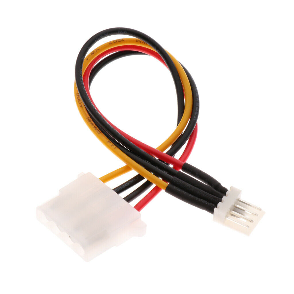 2Pcs Power Converter Adapter Cable 4 pin Plug to 4 pin Female Connector Cord