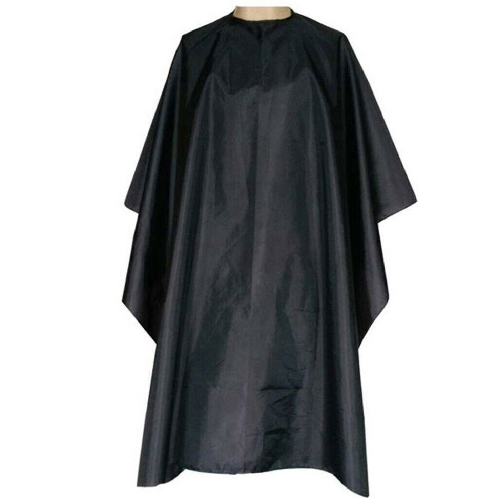 3Pcs Reusable Hairdressing Salon Cape Home Haircut Gown Capes Cloth Black