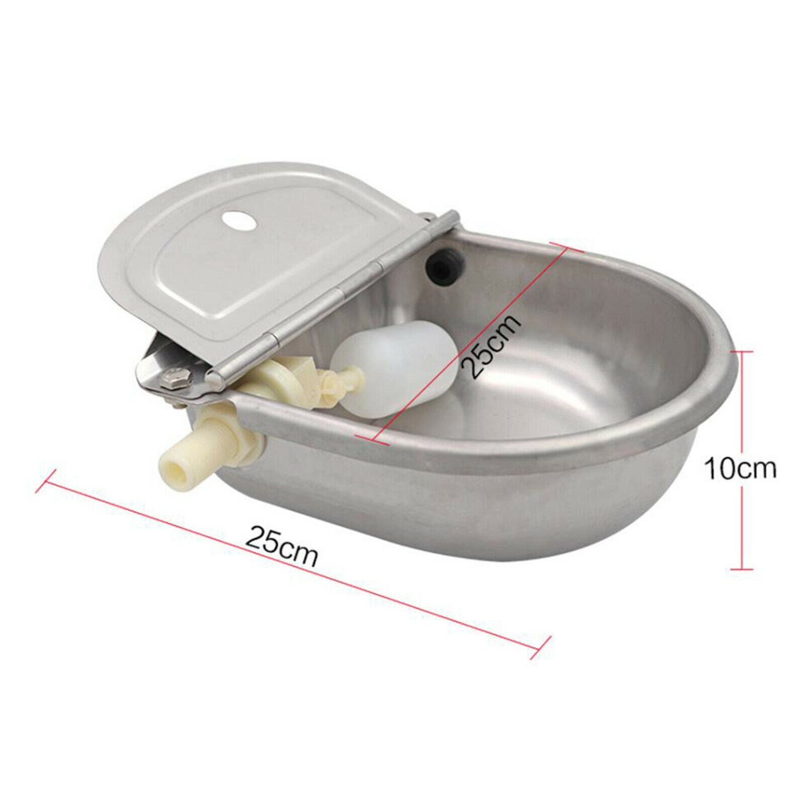 Automatic Stock Feeder Trough Bowl Dispenser Waterer Drinking Waterer