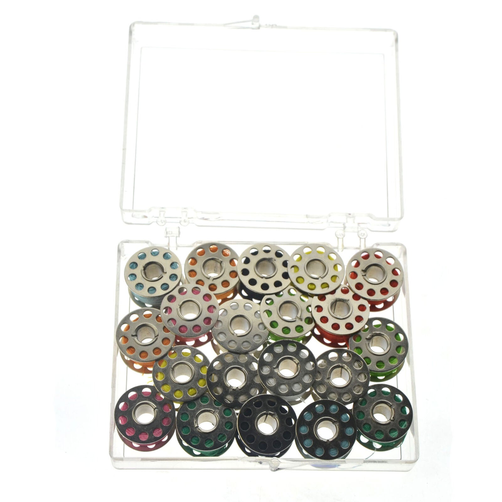 41pcs Sewing Thread Set With Plastic Bobbins Sewing Machine Spools Case