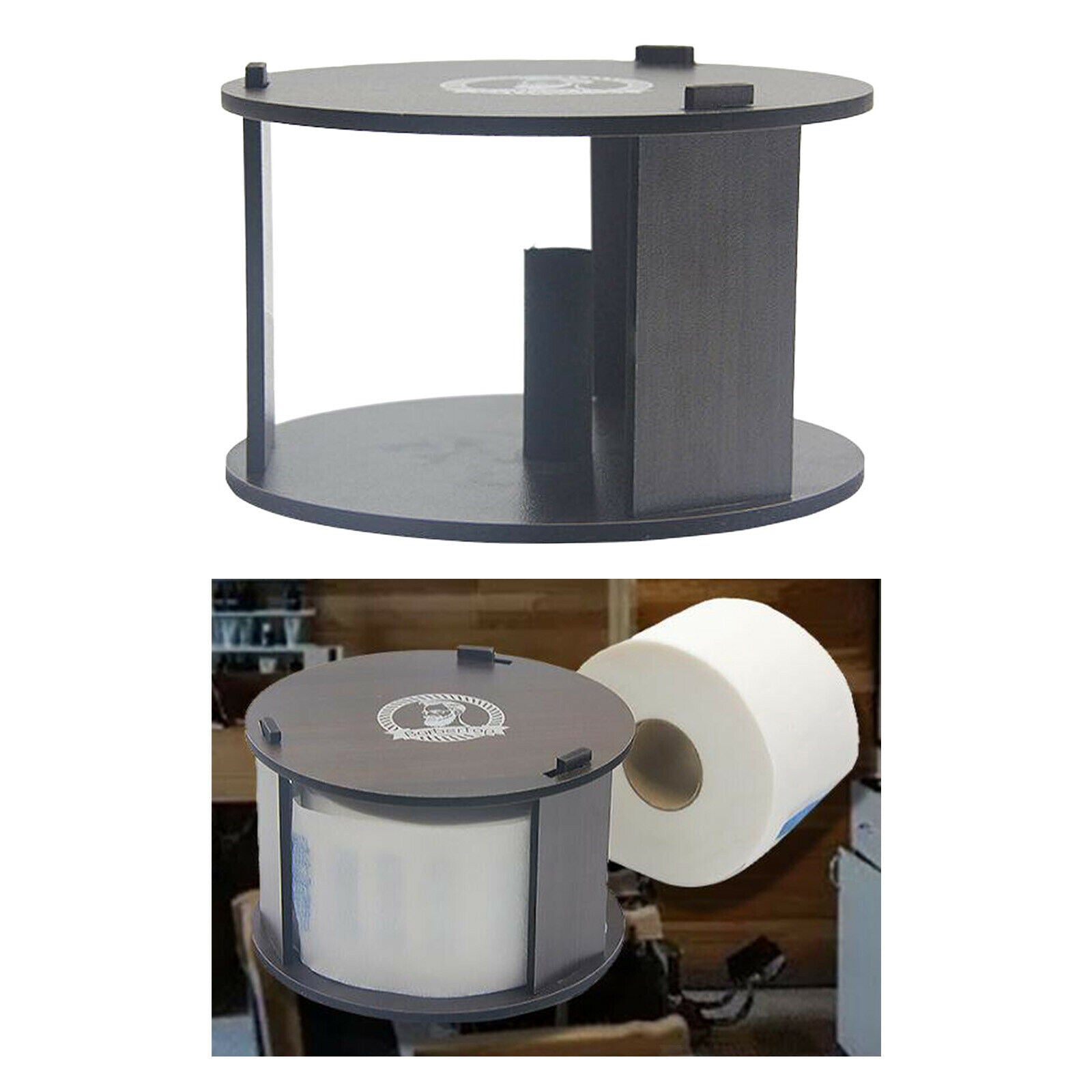 Barber Neck Paper Dispenser Container Salon Tool for Salon Hairdressing