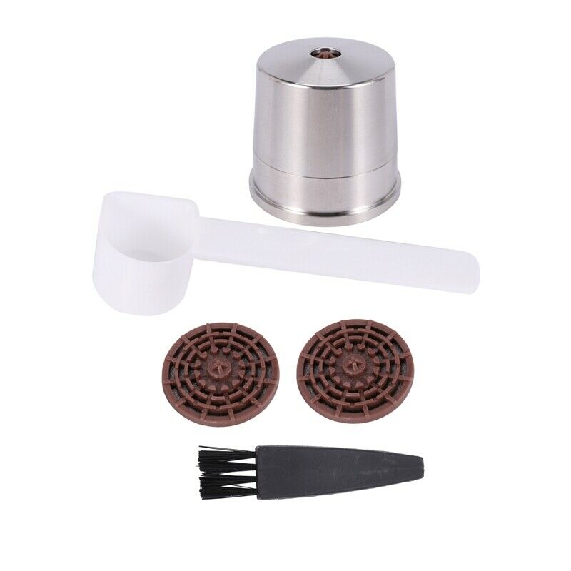Compatible with Illy Coffee Machine Maker/Stainless Steel Metal Refillable ReuJ5