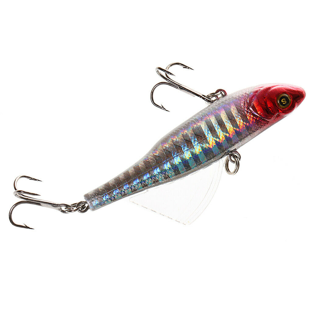 Fishing lures VIB Sinking Crankbaits Hard Bait Hooks Tackle Red + grey