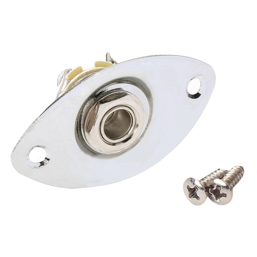 Electric Guitar Oval Shape Output   Plate 1/4inch for  ST  TL