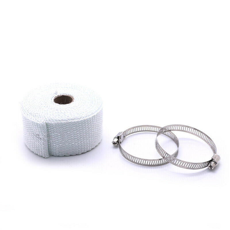 5m Vehicle Exhaust Pipe White Anti-scalding Thermal Heat Tape Cloth Cruiser