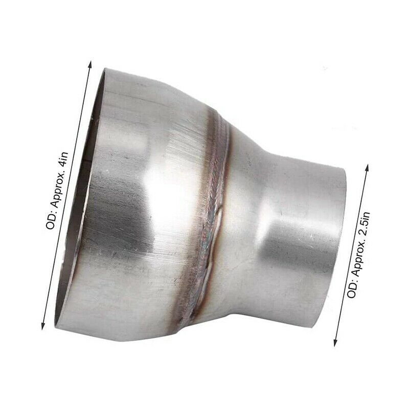 Exhaust Adapter Pipe,2.5-4 Inch Universal Stainless Steel Turbo Exhaust ReduX6D2