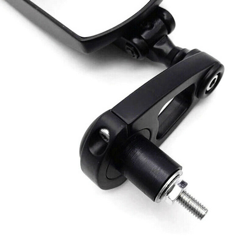 2PCS 22MM Motorcycle Motorbike Aluminum Square Rear View Side Mirror Universal