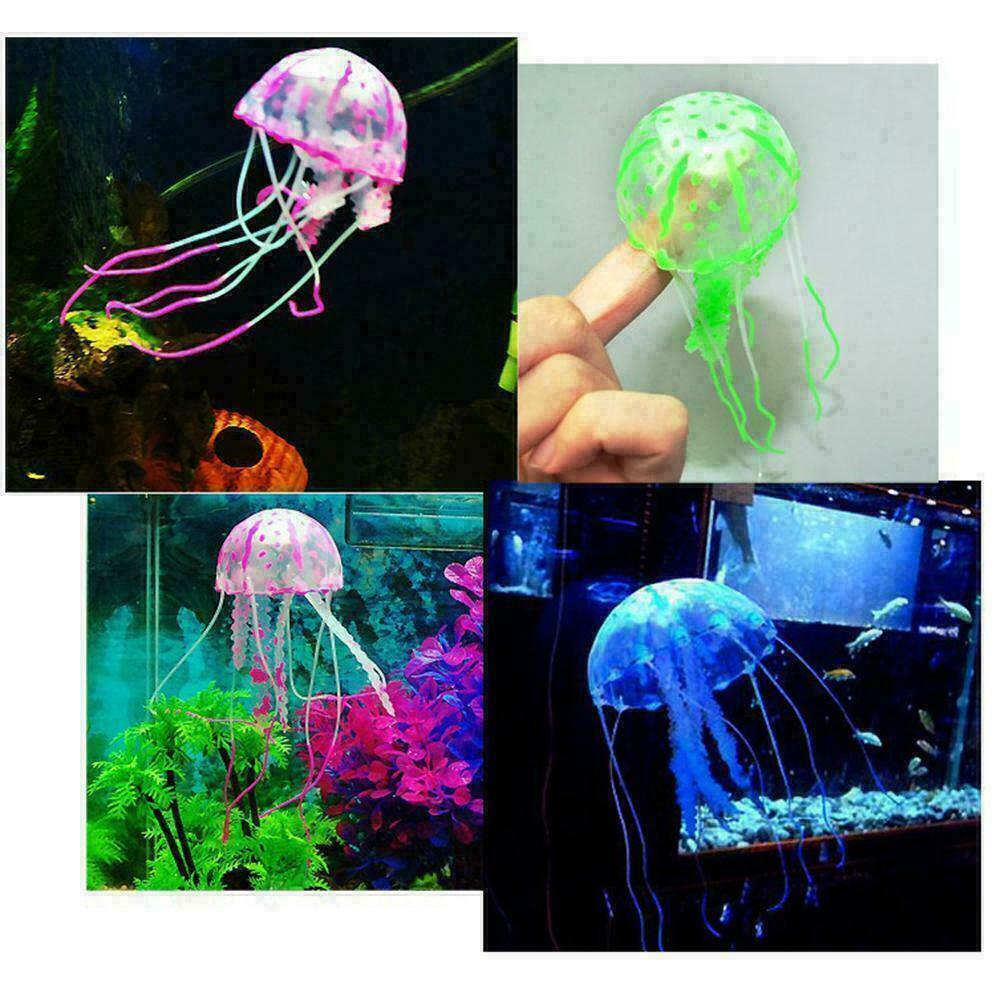 Bright Jellyfish Aquarium Fish Tank Decoration Animal Accessories