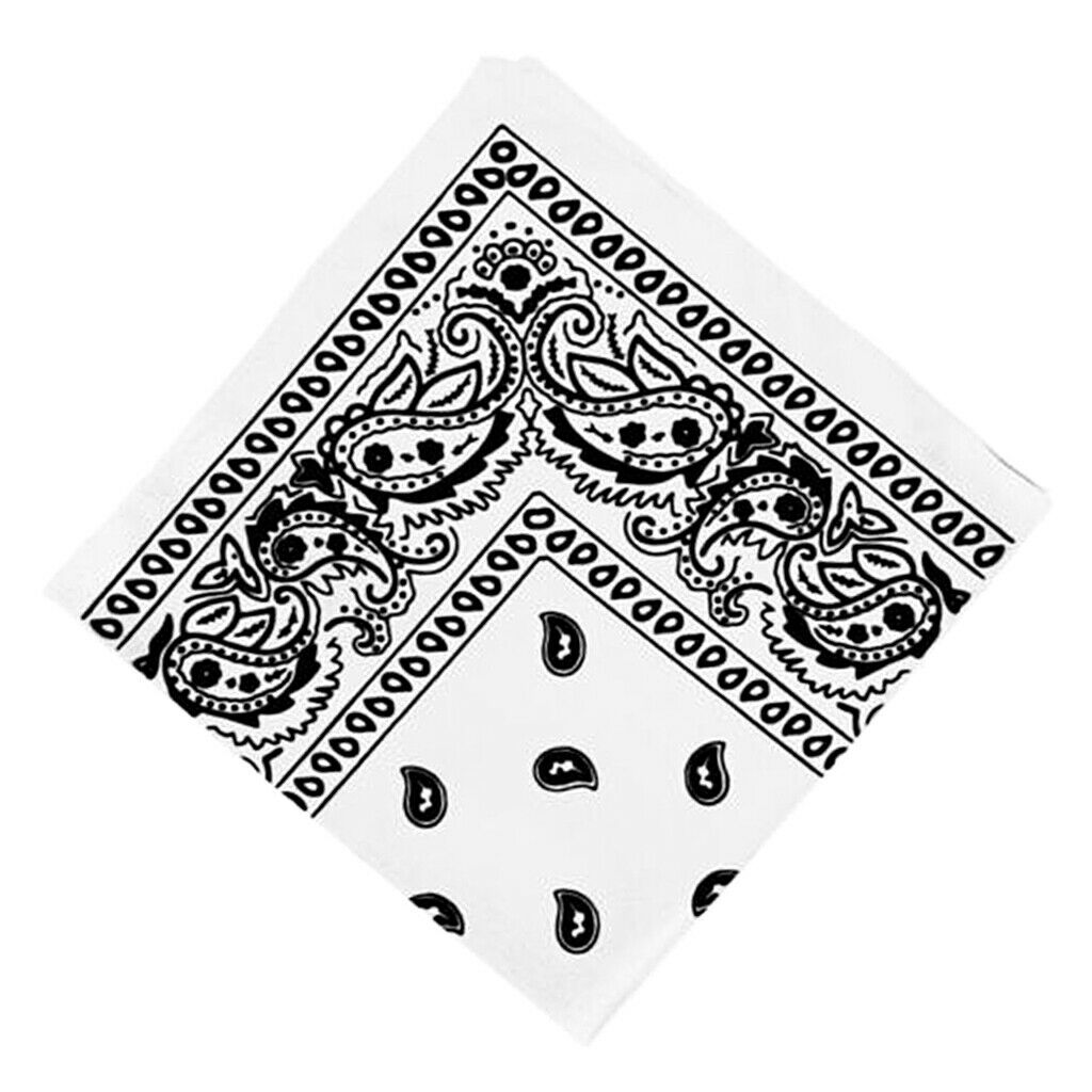 6 Pieces Novelty Paisley Print Bandana Head Wrap Neck Hair Band Set 22x22"