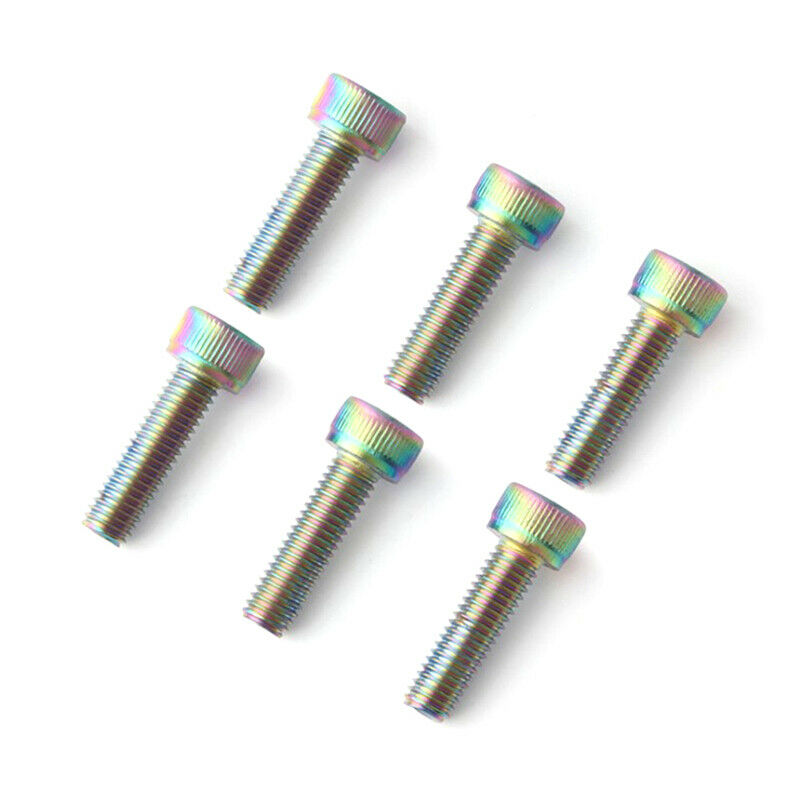 6pcs M5*18MM Screw Bicycle Stem Screw Handlebar Stand Pipe Fixing Sc yrSJCA