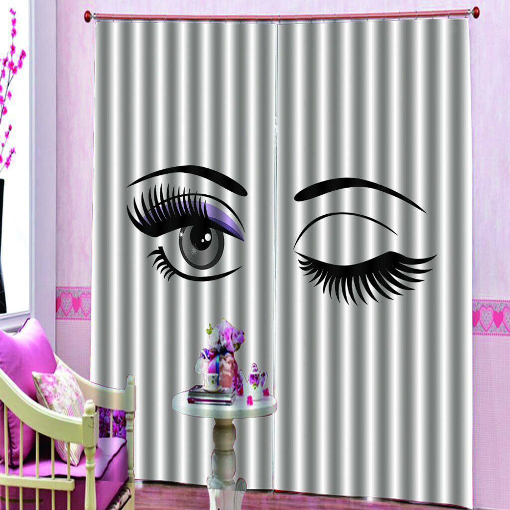 Personality Shade Curtains with Printing Eye Pattern for Kids room 170x200cm