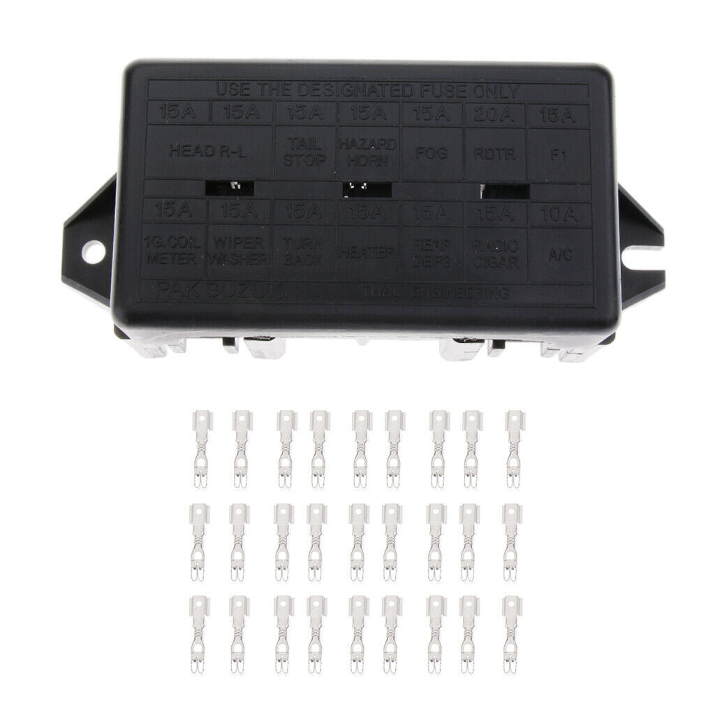 DC 12V-32V 14-Ways Circuit Car Boat Automotive ATC/ATO Blade Fuse Box Holder