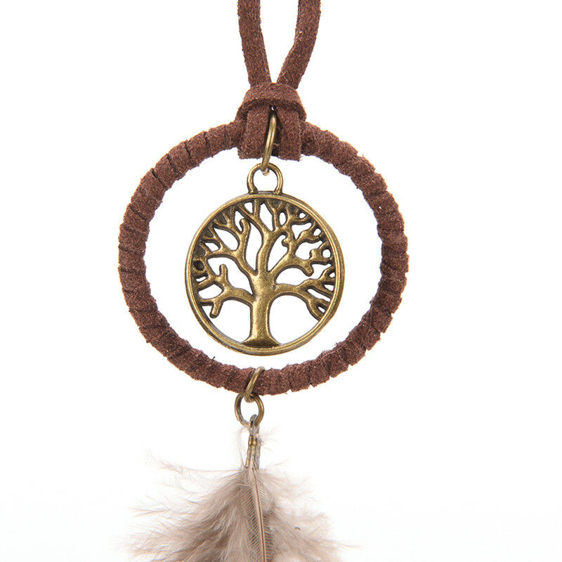 Mini Dream Catcher Feather Hanging Decor Wall Car Hanging Ornament KeychaDEAU