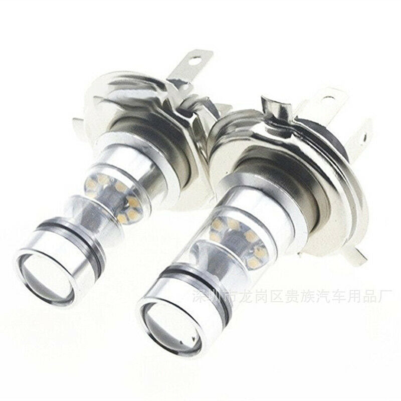 H4 100W 20LED Bulb Hi/Lo Beam HID 6000K White Motorcycle Headlight High Powe SJ