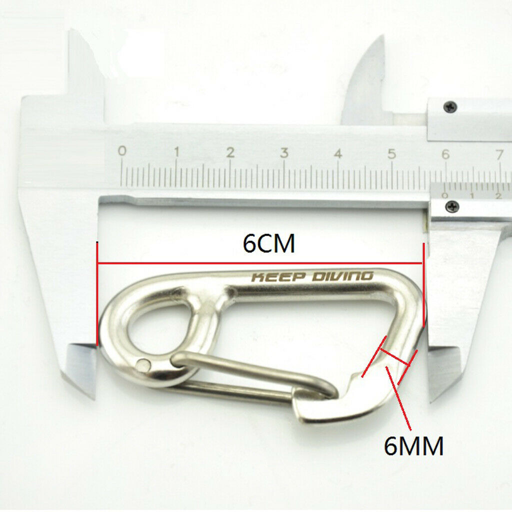 Carabiner DIY Sport Accessory Stainless Steel 6cm