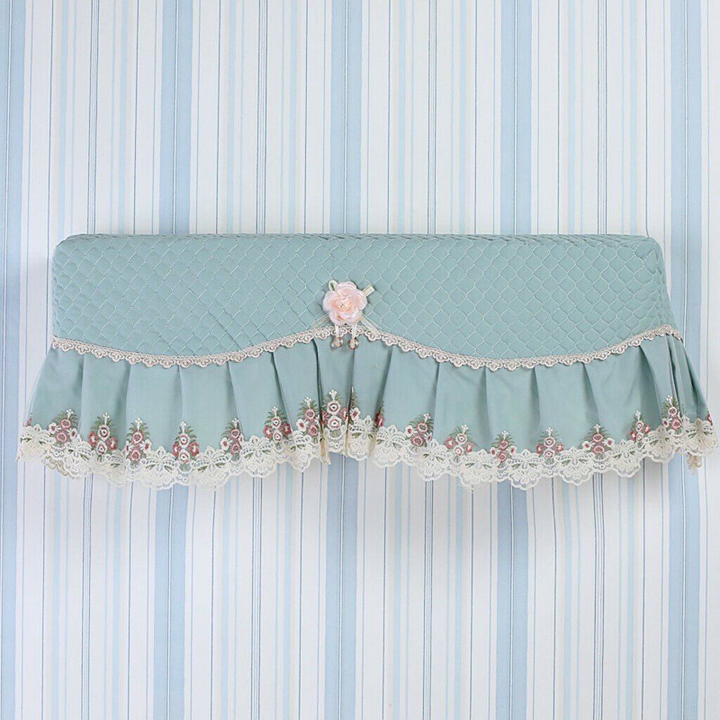 All-inclusive Hanging Air Conditioner Lace Dust Proof Cover Green 92x20CM