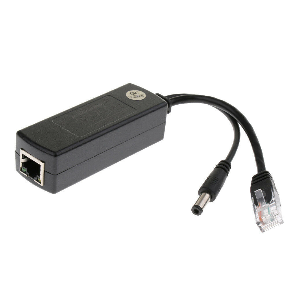 Active PoE Splitter Power Over Ethernet 48v to 12v Micro USB Plug