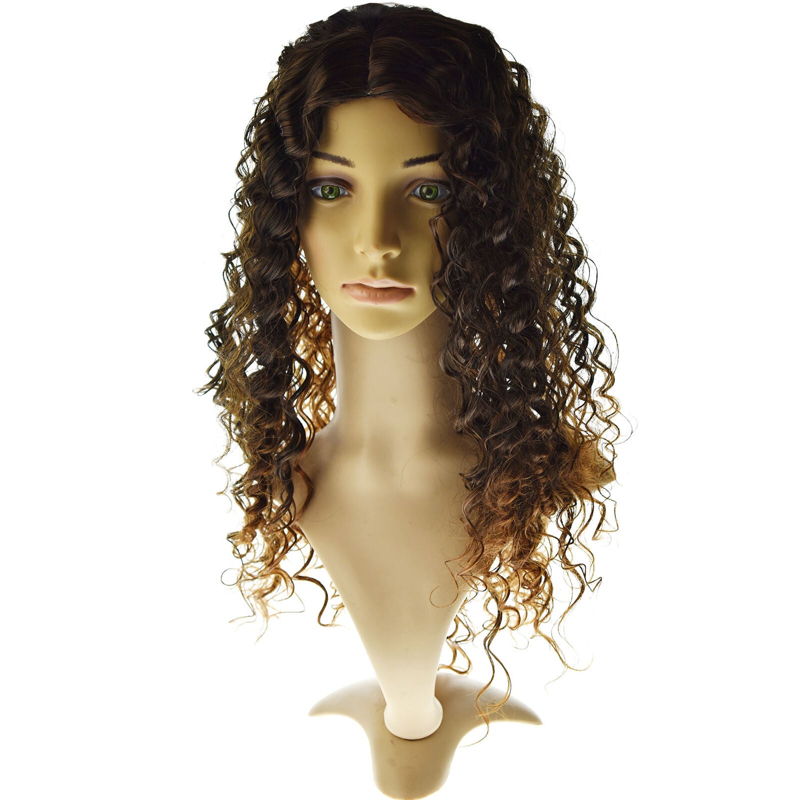 Short Curly Lace Front Hair Wig Ombre Brazilian Water Wave Pre Plucked Women
