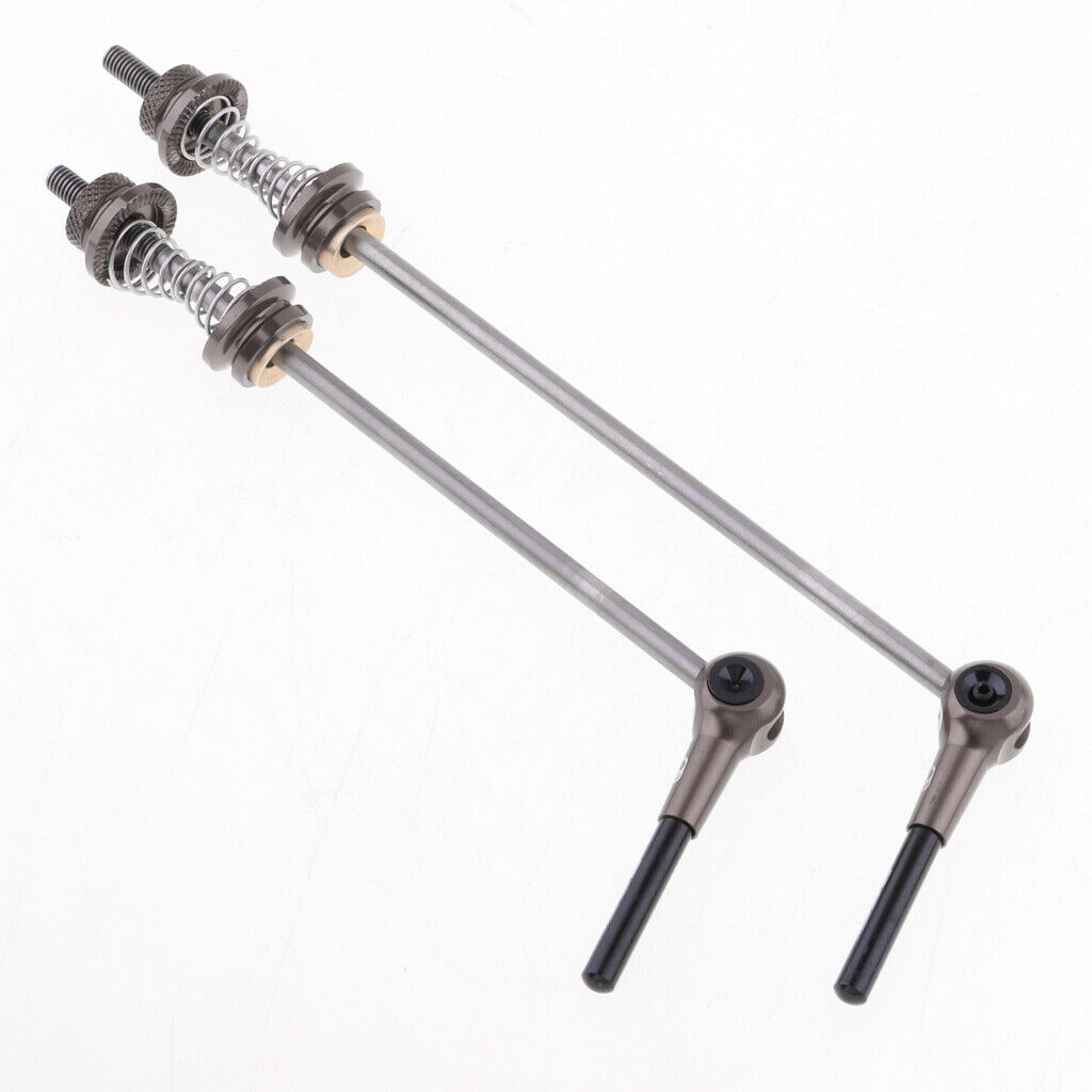 1 Sete Bicycle Quick Release Skewer Set Titanium For Road Bike MTB  Black